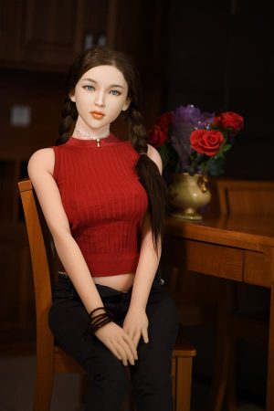 Young Cute Small Tits Sex Doll Silicone Head Evelyn 170cm