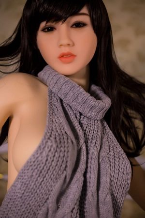 TPE Perfect Japanese Grey Sweater Realistic Sex Doll Wendy 156cm