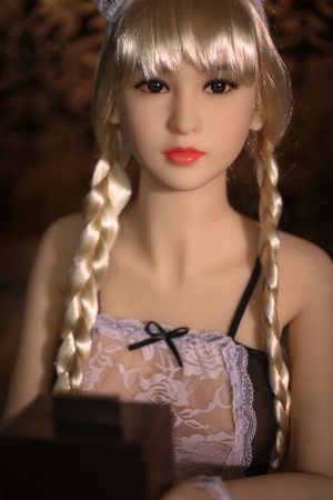 Blonde Haired Sexy Maid Sex Doll Crystal 165cm