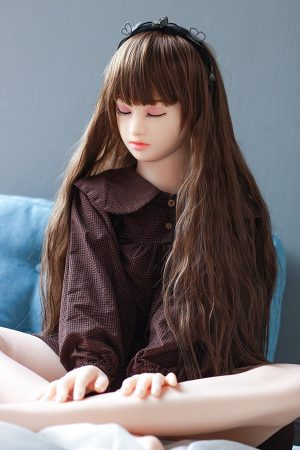 55.5in(141cm) A Cup Closed Eyes Girl Sex Doll Rainey