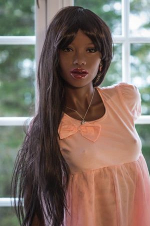 New TPE Small Chest Skinny Black Sex Doll Adriana 168cm