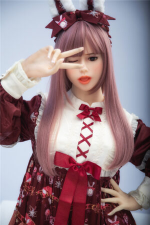 Super Cute Life-size Pink Hair Lolita Sex Doll Della 156cm