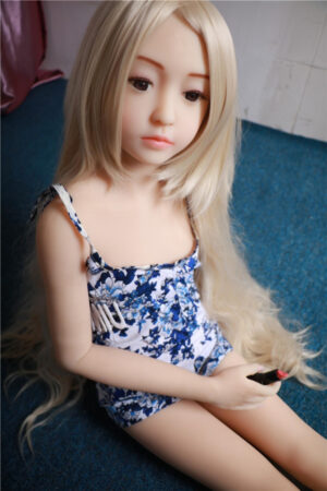 Blonde Long-haired Teen Sex Doll Christine 128cm