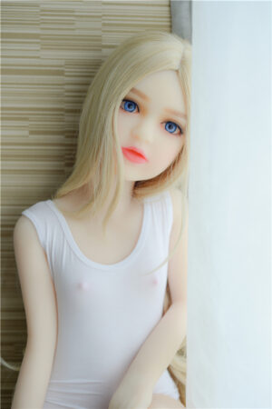 Blond Flat Chested Sex Doll Elina 107cm