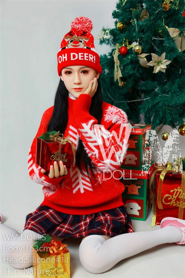 Super Realistic Christmas Dress Up Asian Sex Doll Layla 163cm