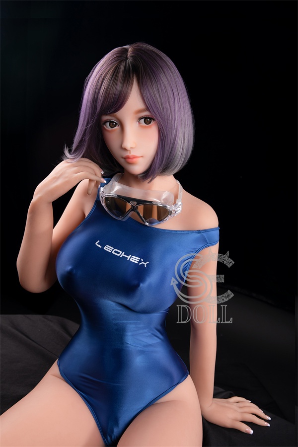Lifelike Purple Hair Sex Doll Miki 161cm