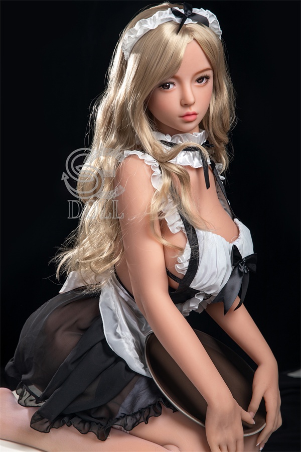 Realistic Blonde Maid Outfit Sex Doll Summer 161cm