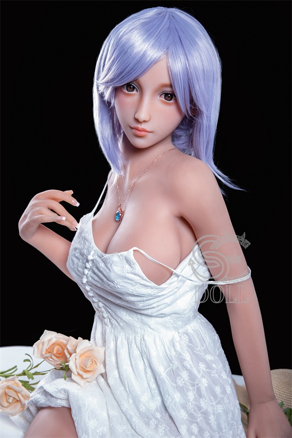 Lifelike Pretty Purple Hair Sex Doll Natsuki 161cm