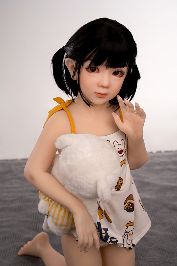 Lifelike Cute Flat Chested Japanese Sex Doll Willa 110cm