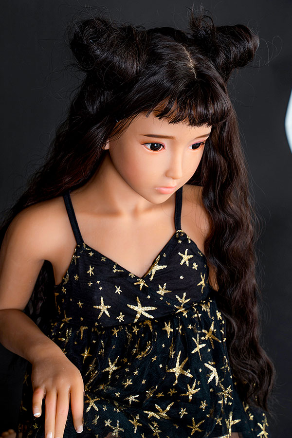 Tanned Long Hair Japanese Sex Doll Samara 120cm
