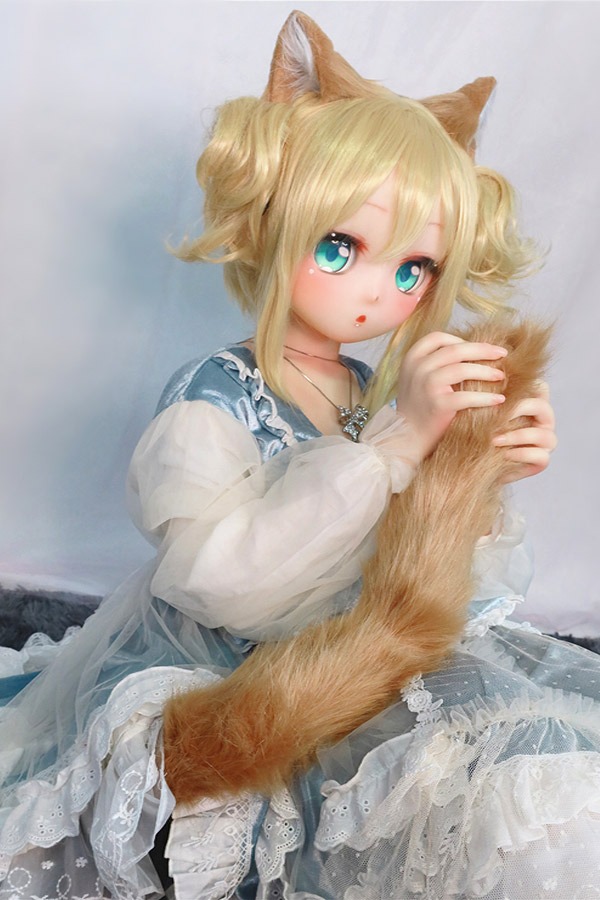 Blonde Hair Fox Anime Silicone Sex Doll Cecelia 135cm