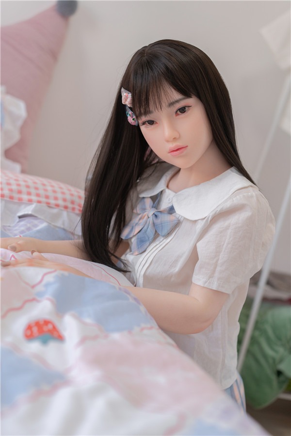 Pretty Cute Asian Flat Chested Sex Doll Karla 142cm ( Silicone )