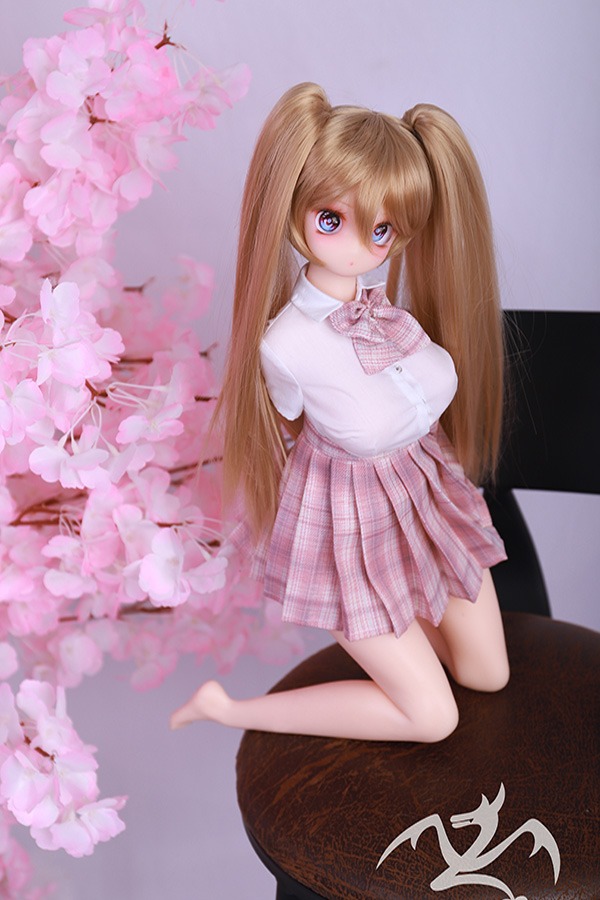 Cute Anime Double Ponytail Sex Doll Laney 60cm (Free Doll Same Clothes)