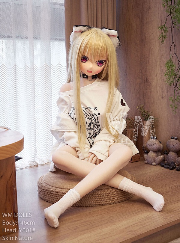 Cute Blonde Anime Sex Doll Miranda 146cm