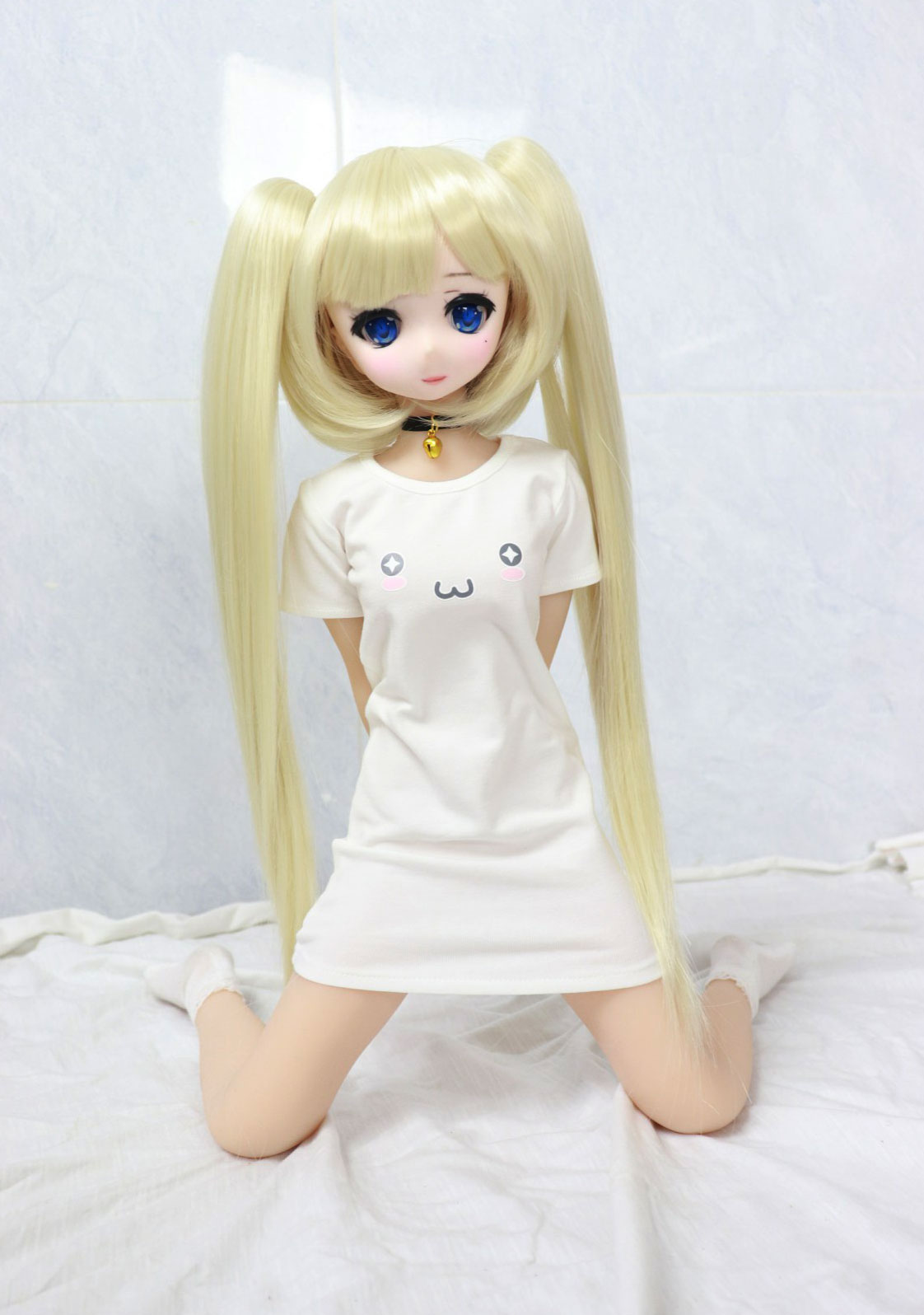 Cute Blonde Anime Mini TPE Sex Doll Ariah 53cm