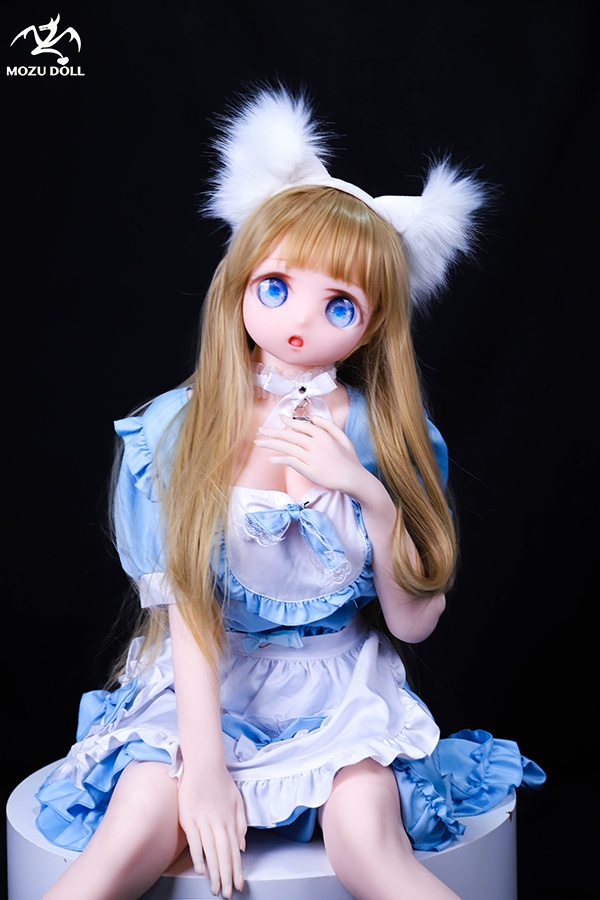 Cute Anime Blonde Sex Doll Kelly 145cm (Free Doll Same Clothes)