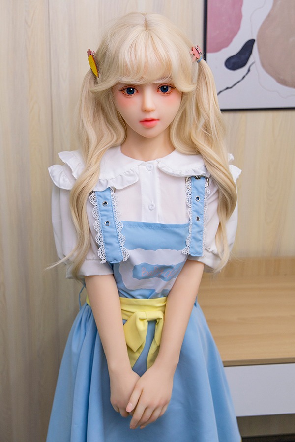 Cute Blonde Double Ponytail Sex Doll Addisyn 148cm