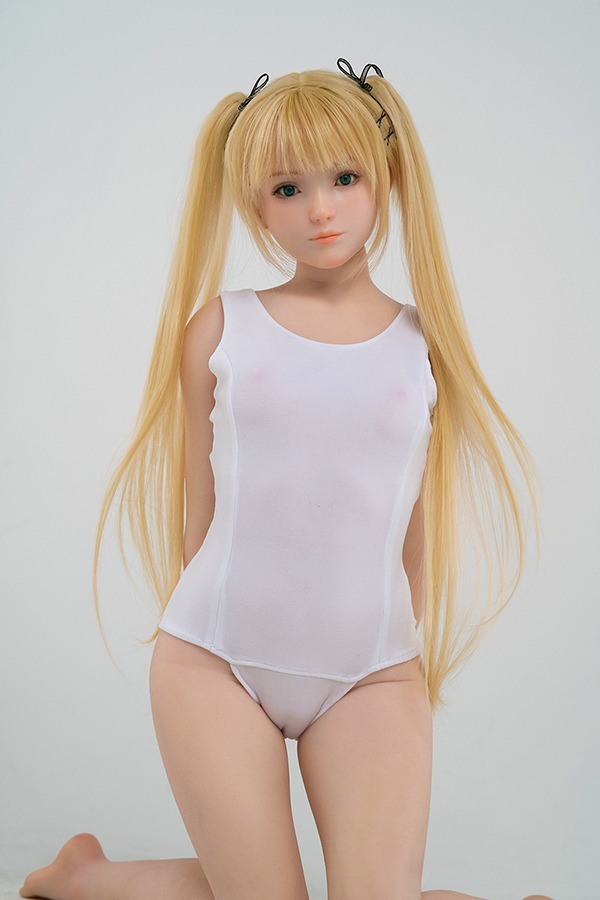 Blonde Anime Flat Breasted Sex Doll Remy 85cm