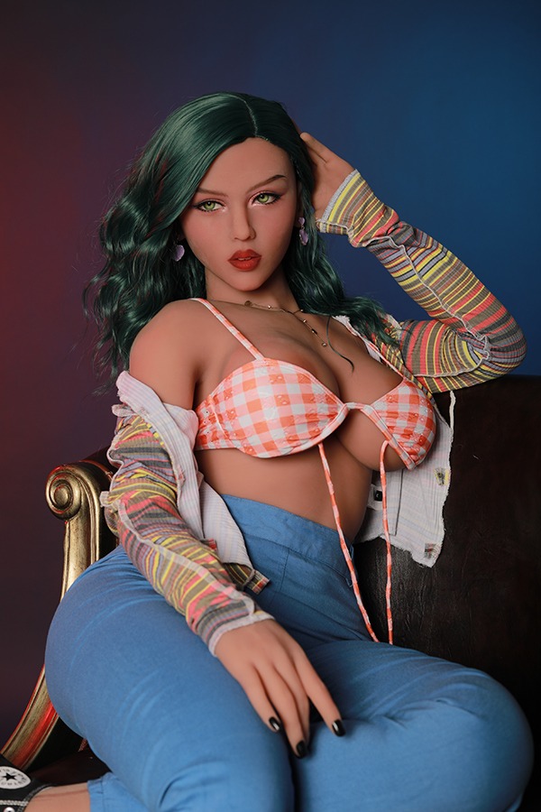 Realistic Plump Green Hair Sex Doll Malaya 165cm