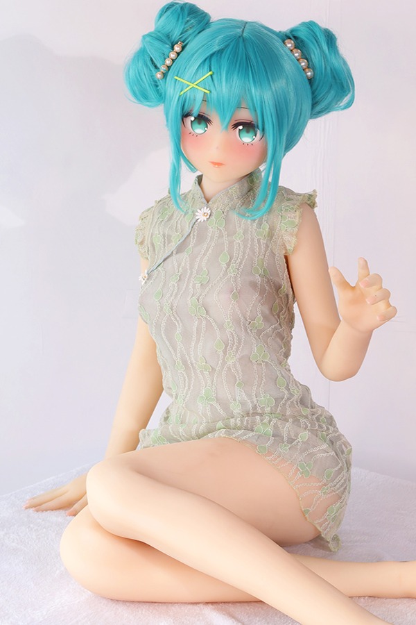 Super Cute Blue Hair Anime Sex Doll Rosalee 145cm