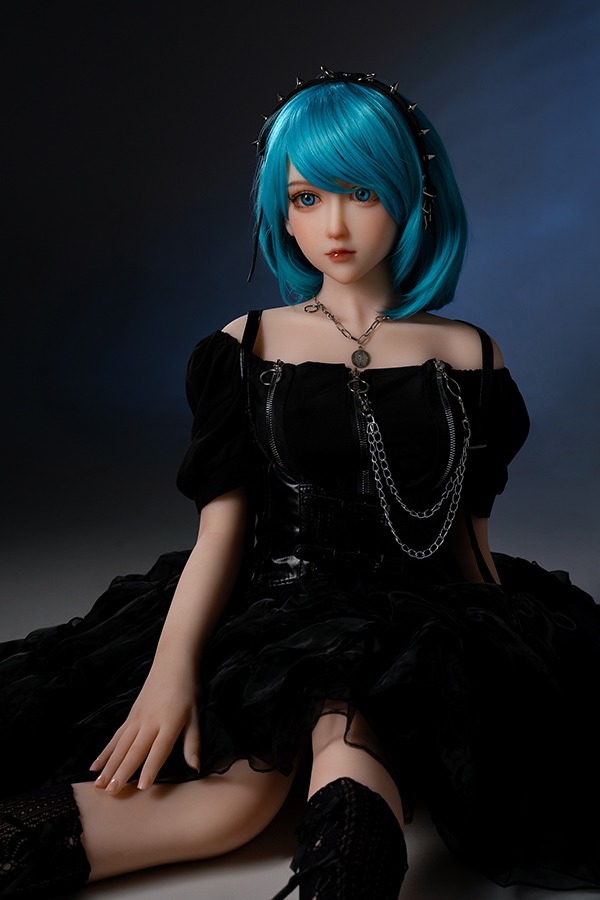 Blue Hair Anime Sex Doll Lucille 140cm