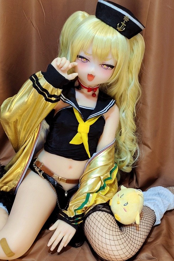 Cute Blonde Anime Sex Doll Elowyn 145cm