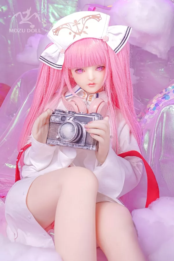 Pretty Pink Haired Nurse Sex Doll Lisa 145cm (Free Doll Same Clothes)