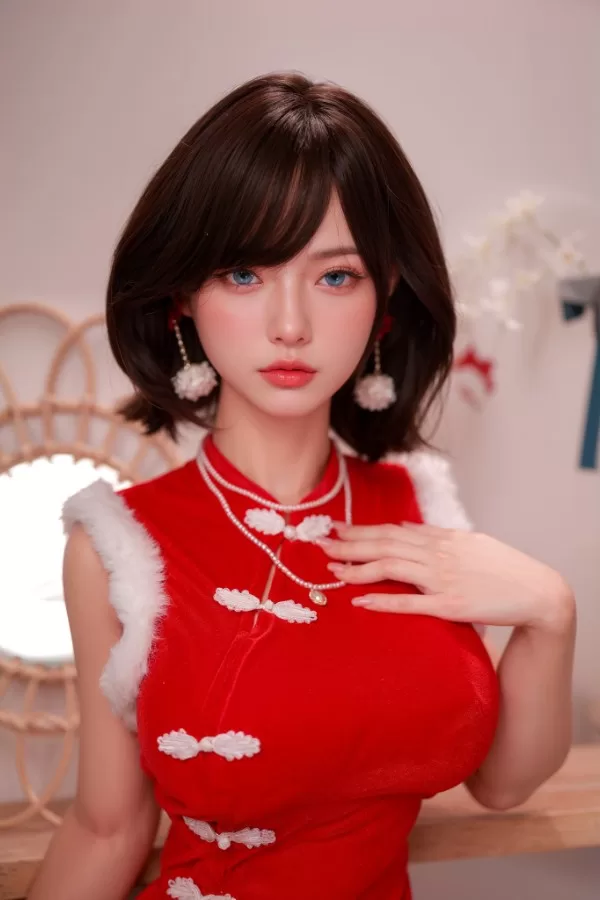 Red Glamor Underwear Silicone Sex Doll Lucy 161cm