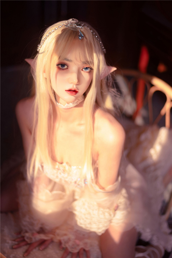 Beautiful Fantasy Blonde Elf Silicone Sex Doll Alaia 150cm